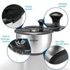 SveBake Stainless Steel Salad Spinner, 4.2 Qt Vegetable Washer, BPA-Free