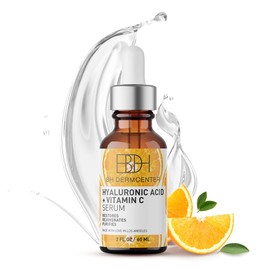 BH Dermcenter Vitamin C Serum for Face - Anti Aging Face Serum with Vitamin C and Hyaluronic Acid - Brightening Serum for Dark Spots, Fine Lines & Wrinkles - Suitable for Sensitive Skin - For Women and Men – Cruelty Free Skin Care, 2 Fl Oz