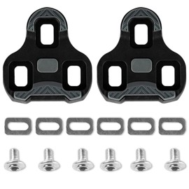 Bicycle Cleats Compatible with Look Keo Bike Pedal, 3-Hole Grip Blade 2 Max Carbon Classic Cleats (Black 0°), Non-Slip TPU Surface, for Road Biking, Cycling Racing, Competition Cycling