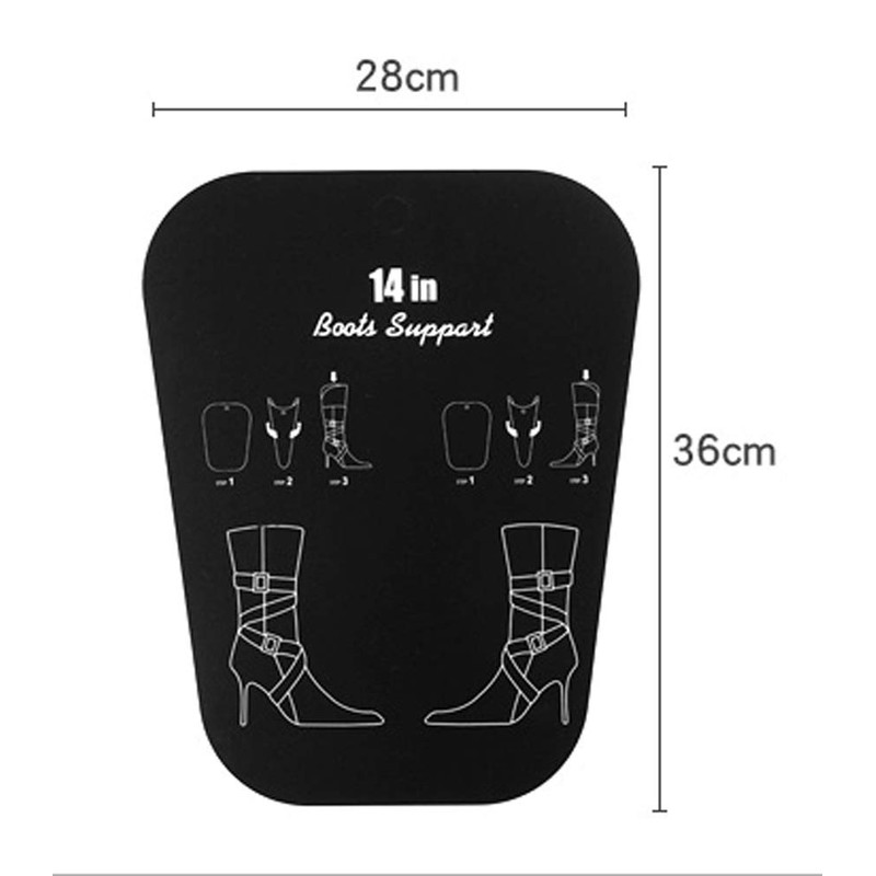 QUUPY 2 Pairs Plastic Boot Shaper Form Inserts Tall Boots
