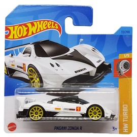 Hot Wheels - Pagani Zonda R - HW Turbo 1/5 - HKJ36 - Short Card - Pirelli - White - Mattel 2023