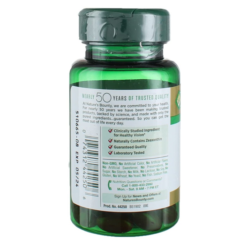 Nature's Bounty Lutein 40 Mg, 30-Count, Pack of 4