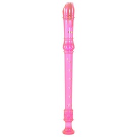Recorder Workshop 301TPK Descant Recorder, Transparent Pink