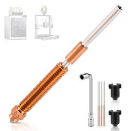 YIBEICO 0.6mm Quick-Swap Nozzle Kit for Creality K2 Plus/Hi 3D Printer, with 0.6mm Hardened Steel Nozzles, 5 Cleaning Pins,2 Silicone Socks,1 Removal Tool