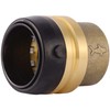 SharkBite 1-1/4 Inch Push Cap, Push to Connect Brass Plumbing