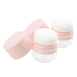 Beaupretty Contenedores De Polvo Suelto Con Borla Y Soplo Estuche Compacto Reutilizable Para Polvo Translucido De Viaje Dispensador Portátil Para Maquillaje Facial 1.77X1.57X1.57In