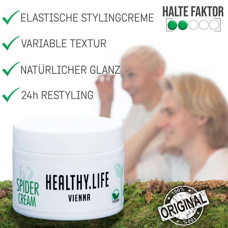 HEALTHY LIFE VIENNA Spider Hair Cream Women/Men - Elastic Styling