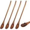 4 Pcs Long Wooden Honey Spoon, Wooden Coffee Spoon, WoodenTasting