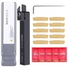 VerRich 11PCS Lathe Grooving Cutting Tools Kit,MGEHR1212-2 Parting Grooving Cut-Off