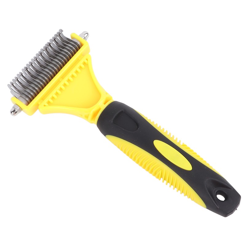 Pet Dematting Comb Stainless Steel Effective Ergonomic Pet Deshedding Tool