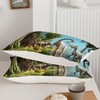 AILONEN Kids 3D Dinosaur Duvet Cover Set Full Size,Tropical Dinosaur
