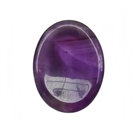 Sunshcat Natural Amethyst Crystal Oval Shape Thumb Worry Stone,Stress Relax Healing Reiki Crystal Pocket Palm Stones