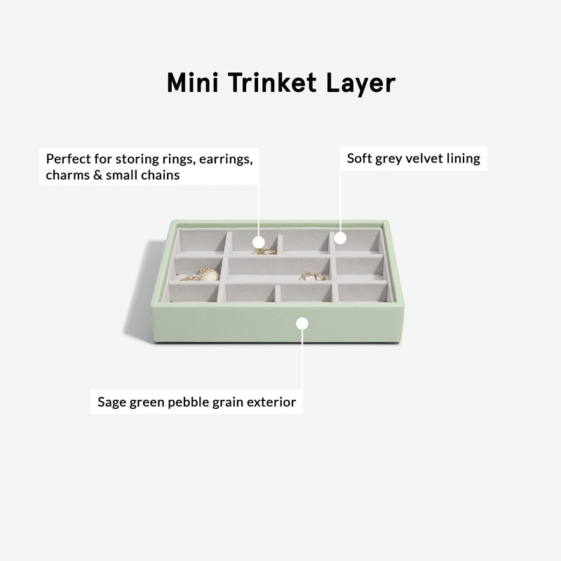 Stackers SalbeigrönMini Jewellery Box