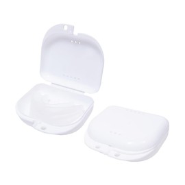 1 Piece White Breathable Plastic Braces Storage Box