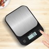 Electric Kitchen Food Scale Stainless Steel ABS Waterproof Clear Display