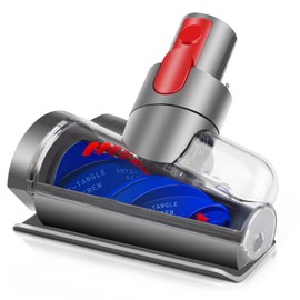 Hair Nozzle Mini Electric Brush Compatible with Dyson V15 V11 V10 V8 V7 for Mattresses, Sofas, Furniture or Stairs, Removes Hair, Pet Hair and Allergens, Prevents Tangles