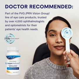 Lipotriad Heyedration Eye Vitamins - 60 Softgels, 30-Day Supply - Omega 3 Supplement with Vitamin E & Organic Flaxseed Oil