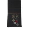 Embroidered Baubles & Mistletoe Xmas Noel Runner Festive Christmas Table