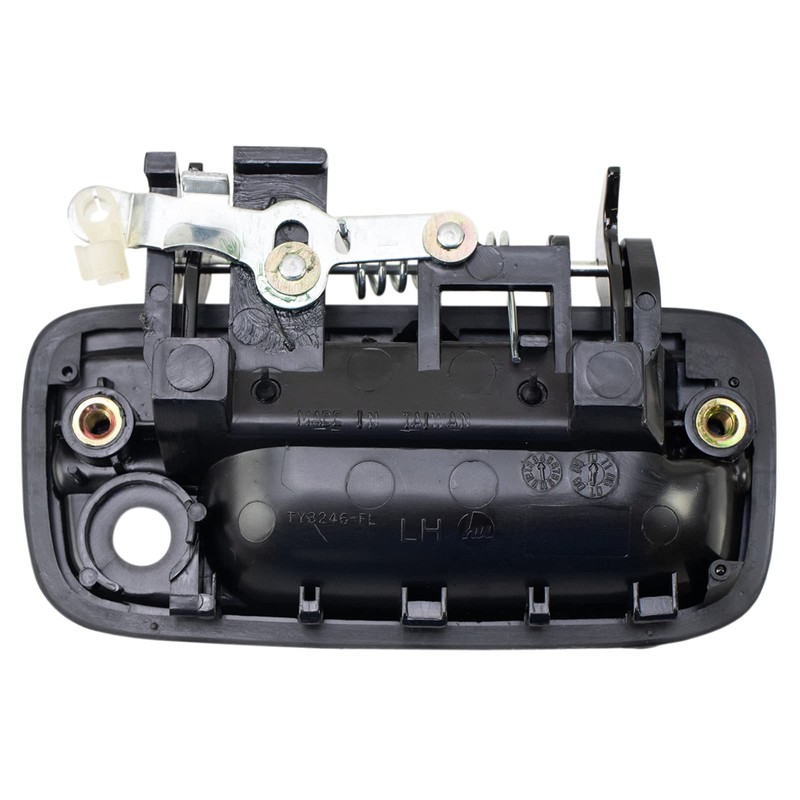 TRQ Front Left Exterior Door Handle Black Drivers Side Compatible