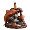 Ornamental Backflow Incense Burner Incense Holder Home Ornament with Dolphin