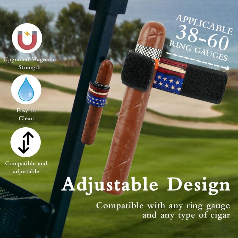 WONXISEN Magnetic Cigar Clip Adjustable for 38-60 Ring Gauge Secure