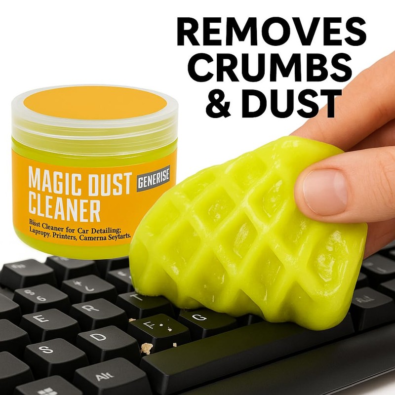 Generise Magic Cleaning Gel – Reusable Dust Remover Putty for