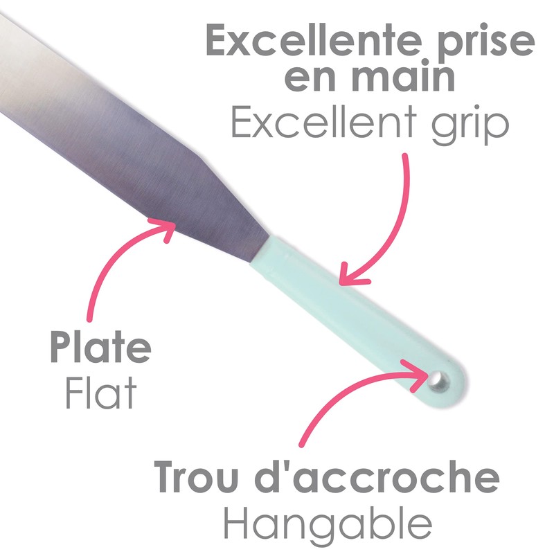 Scrapcooking 5174 Stainless Steel Flexible Spatula 32 x 4 x