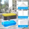 EZONEDEAL Kitchen Dish Soap Dispenser and Sponge Holder for Sink