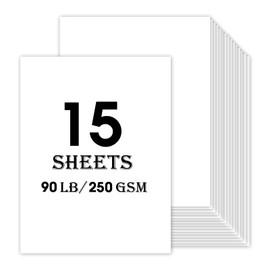 11x17 Large Cardstock A3 Paper White Card Stock 15 Sheets Poster Paper 80lb Thick Printer Paper Display Board for Art and Crafts, Exhibits