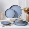 Herogo 6-Piece Stoneware Dinner Plates Set, 10.43" Ceramic Round Plate