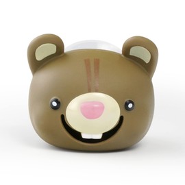 Hoobbe Animal Toothbrush Holder, Kids Suction Toothbrush Holder with Mirror/Glass/Wall Mounted Suction Cup, Bathroom Organizer, Accessories and Decor (Squirrel), for Kids