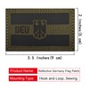 EmWoot 2PCS Germany German Flag Patches Eagle Emblem IR Infrared