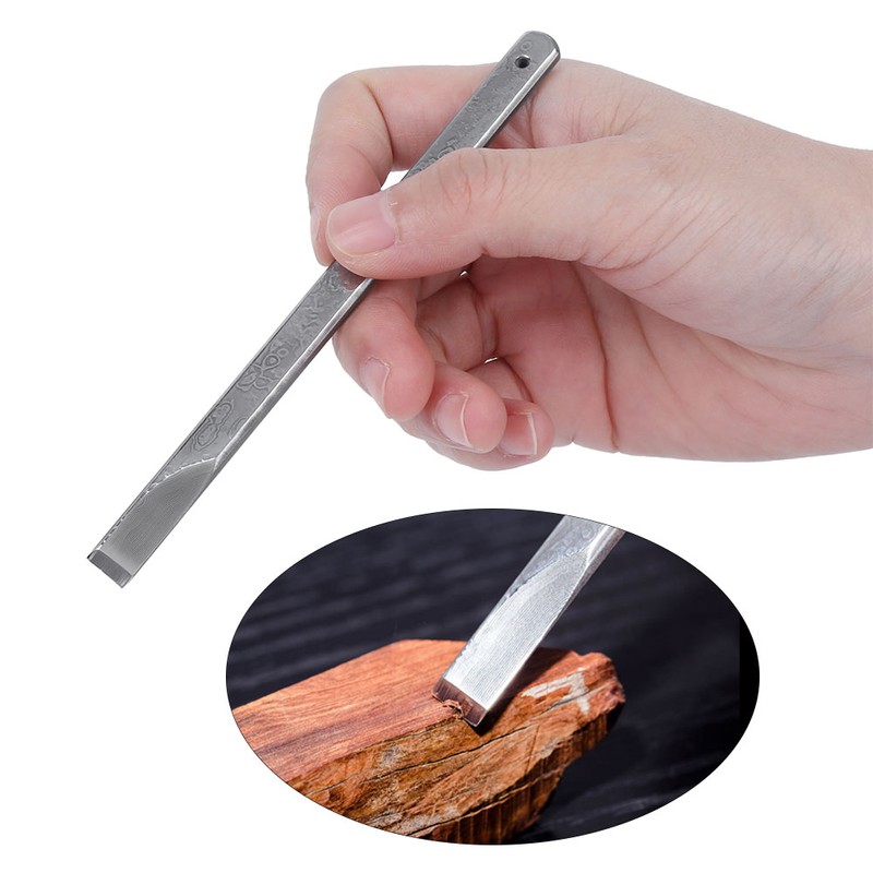 Damascus Steel Carving Scraper High Strength Accuracy Blade Electric DIY