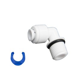 Hose L - Connector 1/4 Inch - 1/4 Inch Male Thread Fitting for Reverse Osmosis and Water Filter