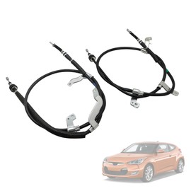 GXARTS Left and Right Parking Brake Cable 597602V000 597702V000 Compatible With Hyundai Veloster 2012-2017 Parking Brake Actuator Parking Brake Cable