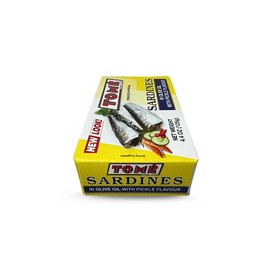 4 Packs Tome Sardines (In Olive Oil w/ Pickle Flavor) 125g Ea