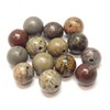 Picasso Jasper Stone Gemstone Beads, 8 mm, 6 mm, 4