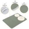 Dish Drying Mat 18x24 For Kitchen Counter Sage Green Absorbent