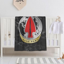Us Army Special Operations Command DUI 30x40 Inch Soft Blanket Cozy Stylish Safe for Baby in Comfort