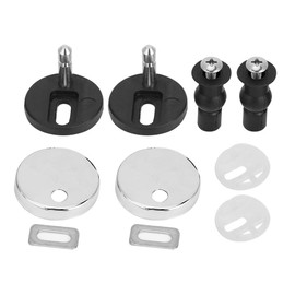 Yosoo Universal Toilet Seat Hinge Bolt Screw for Top Mount Toilet Seat Hinges, Expanding Rubber Top Nuts Screw Accessories, Toilet Seat Hinge Replacement Parts for Home Bathroom (Two Buckle)