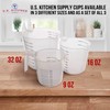 U.S. Kitchen Supply - 8 oz (250 ml) Plastic Graduated