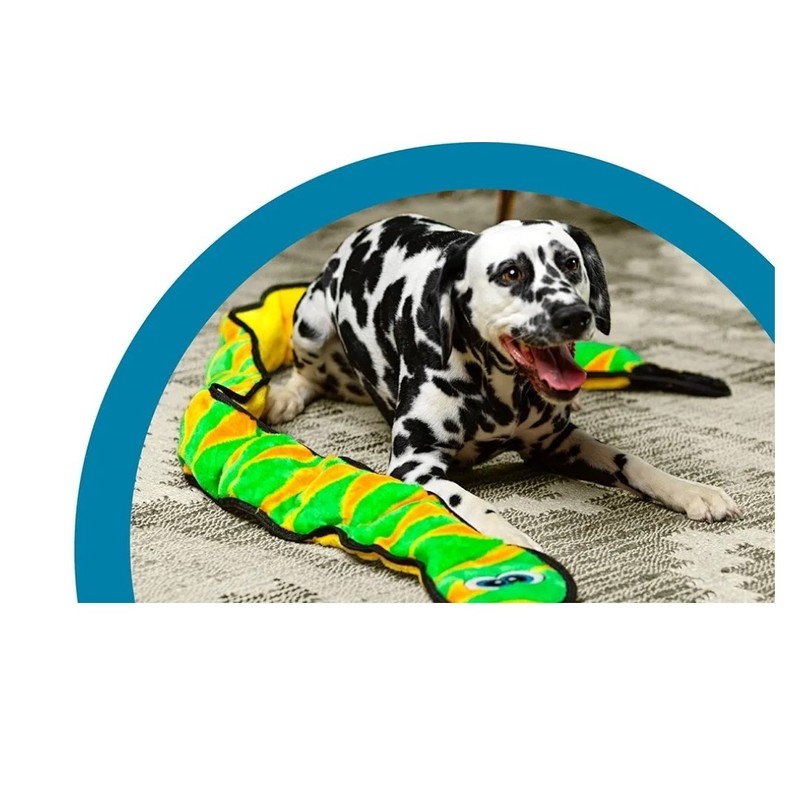 Outward Hound 70" Long Snake Dog Toy w/12X Big Squeakers,