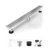 HTOH Linear Shower Drain 36 Inch, 304 Stainless Steel Shower