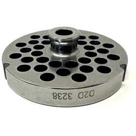 Cutlery Mania #32 Meat Grinder Plate, Hubbed, 15 mm Width, D2 Steel (3/8 Inch)