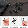 LORJE 20pcs Zipper Lock Clip Theft Deterrent, Backpack Zipper Lock