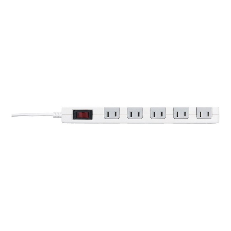 BUFFALO BSTAPSD21015WH 2-Pin Power Strip, 10-Outlet Type, Lightning Surge Prevention/Central