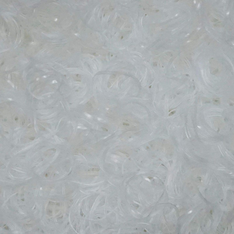 250 Count Jumbo TANGLE FREE Elastic Pony Tail Holders (Clear)