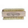 Lilywoods Extra Tough Wooden Nail Brush with Double Sided Strong