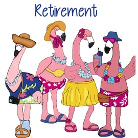 CafePress Retired Flamingos 30"x60" Absorbent, Soft Beach Towel