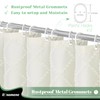 Dynamene Extra Long Shower Curtains, 96 Inches Long Boho Tufted